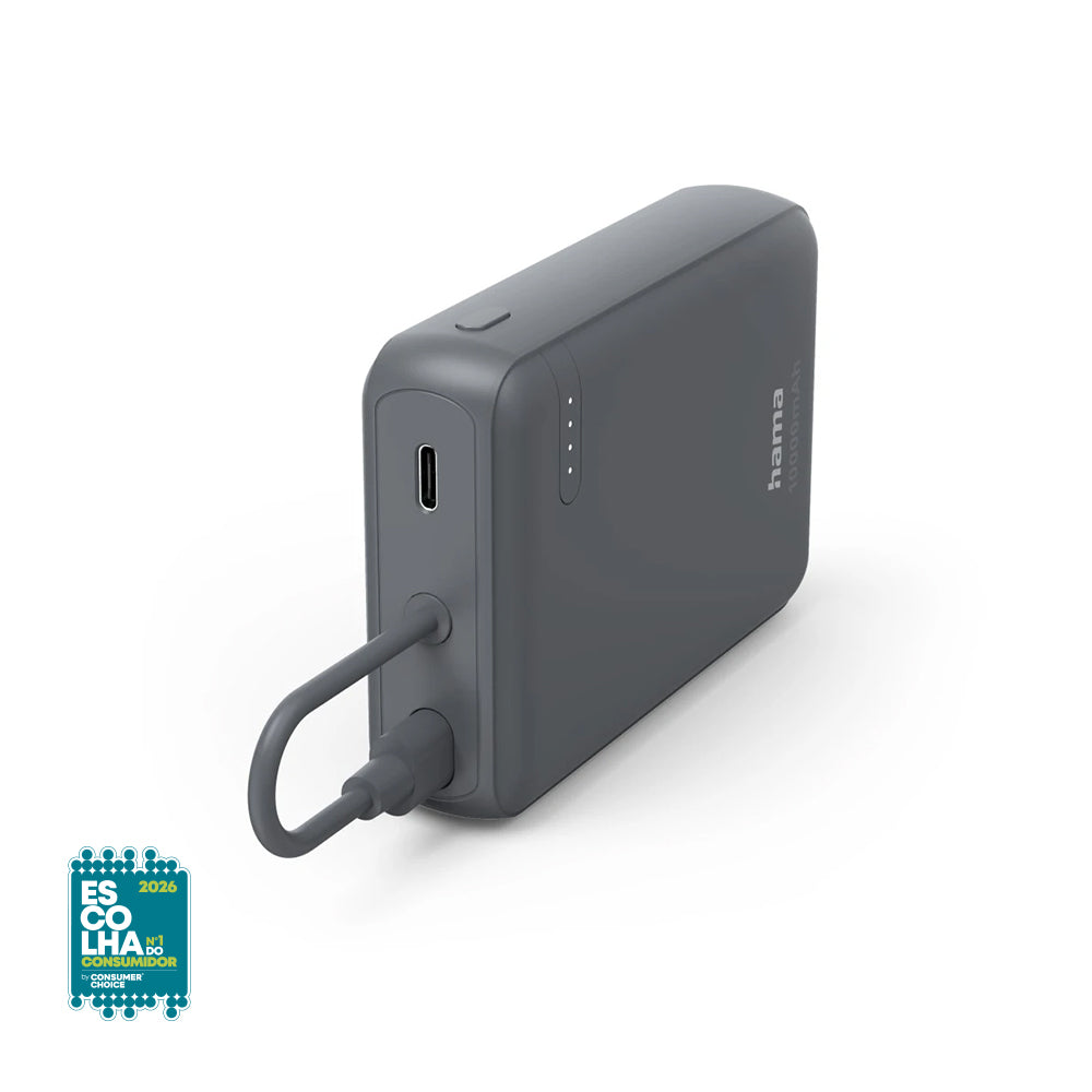 Powerbank 10000mAh PowerPack Travel Cinza