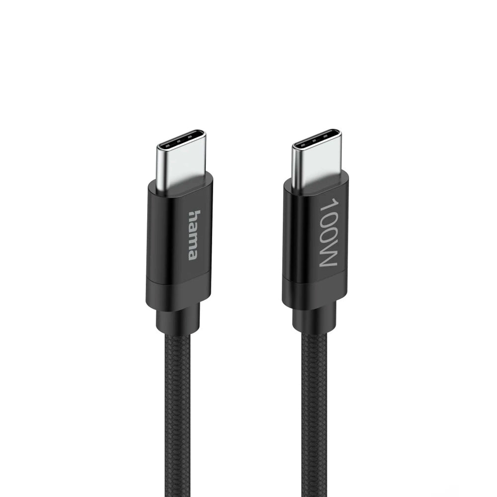 Cabo USB-C 2.0 Macho/USB-C Macho 100W Fabric 1,2m Preto