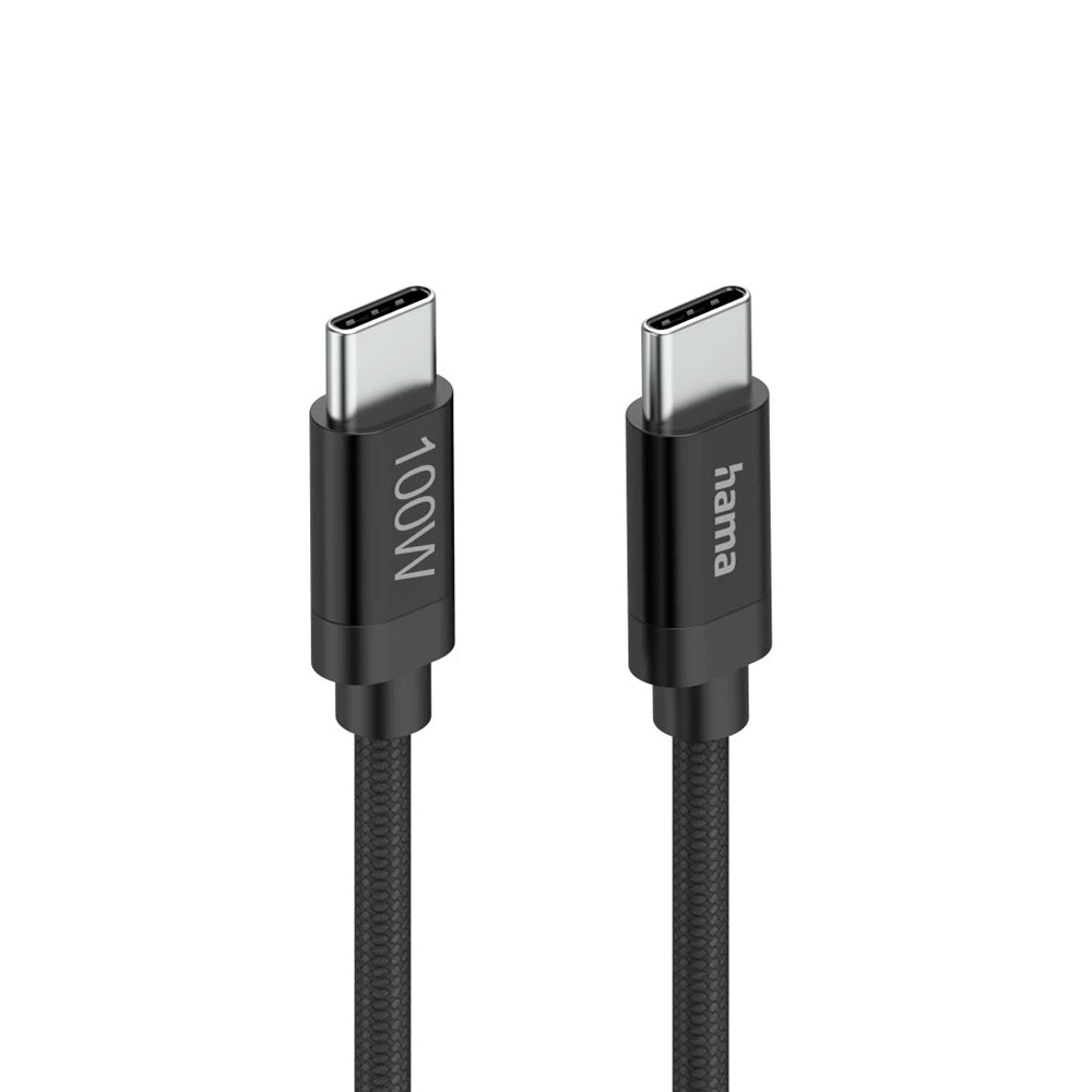 Cabo USB-C 2.0 Macho/USB-C Macho 100W Fabric 1,2m Preto