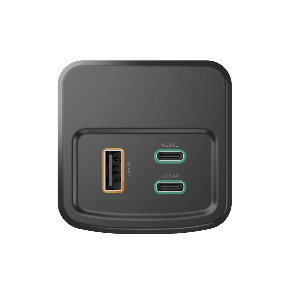 Powerbank 24000mAh USB-C 2 Portas + USB-A High Power Cinza