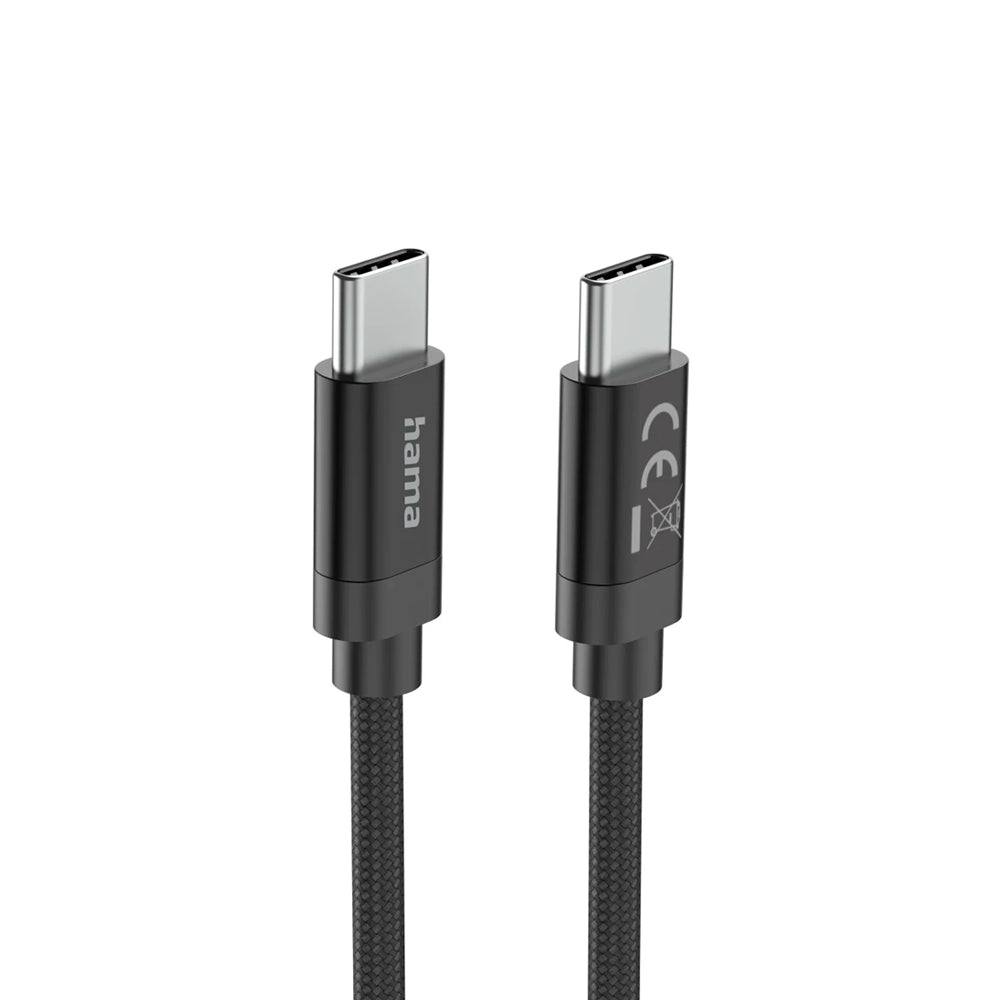 Cabo USB-C 2.0 Macho/USB-C Macho 100W Fabric 3m Preto