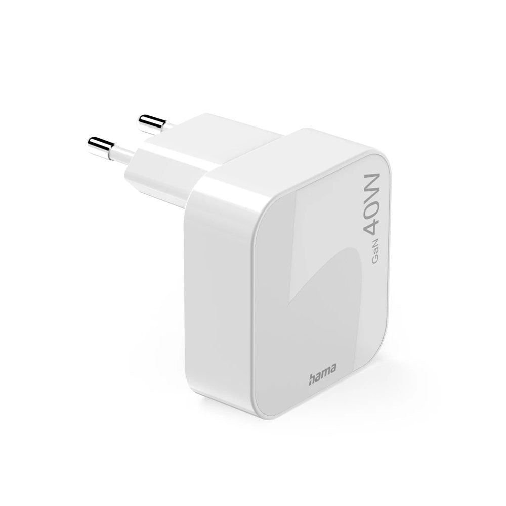 Carregador USB-C 2 Portas GaN 40W Mini-Charger Dobrável