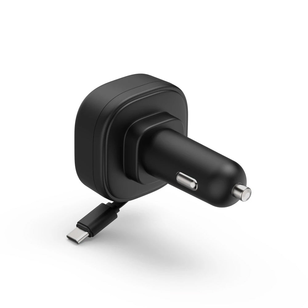 Carregador Isqueiro Auto USB-C 2 Portas 30W Preto