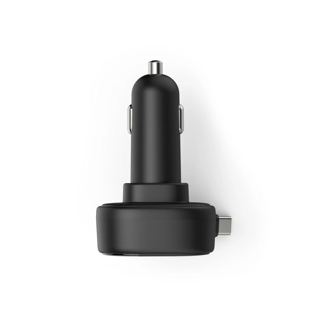 Carregador Isqueiro Auto USB-C 2 Portas 30W Preto