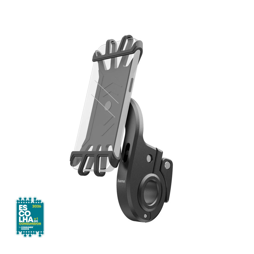 Suporte Smartphone Universal Bicicleta Giratório Preto
