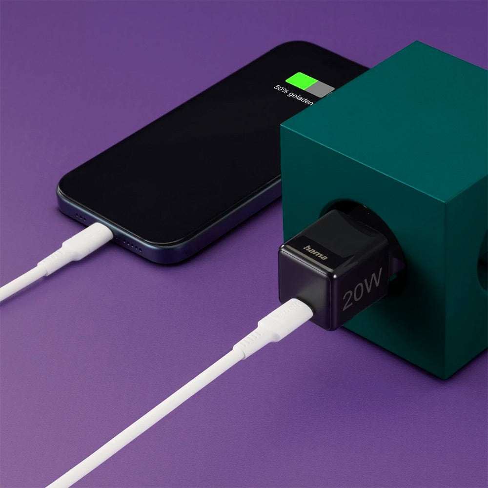 Carregador USB-C 20W Super Mini-Charger Preto