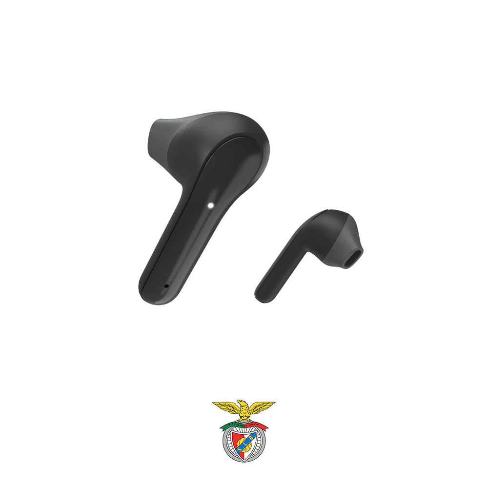 Auriculares Bluetooth Earbuds Freedom Light Benfica Preto