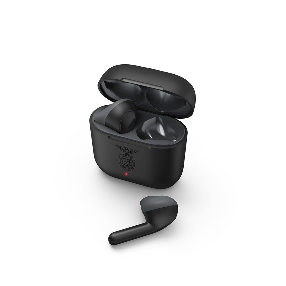 Auriculares Bluetooth Earbuds Freedom Light Benfica Preto