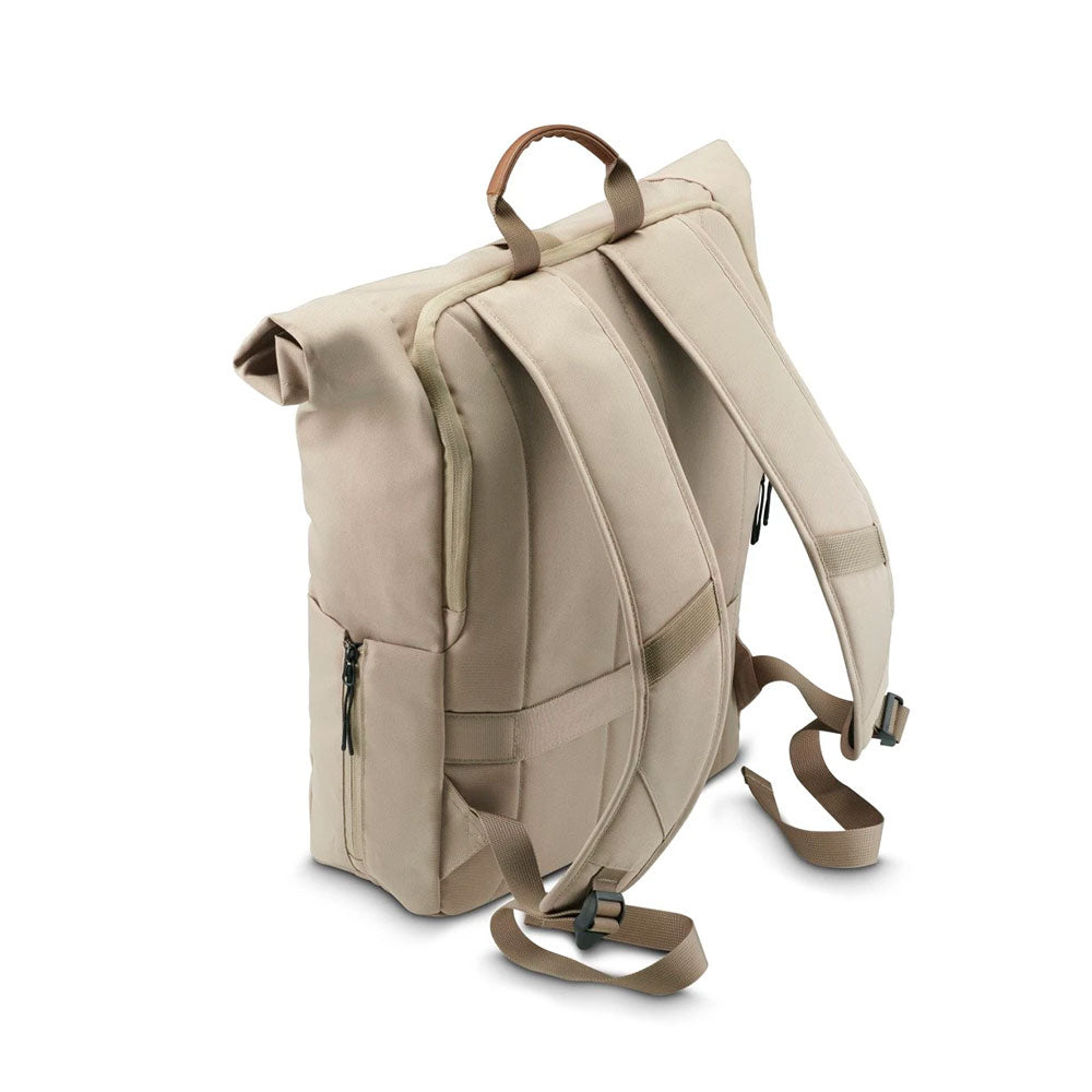 Mochila Portátil 16.2 Roll-Top Silvan Bege
