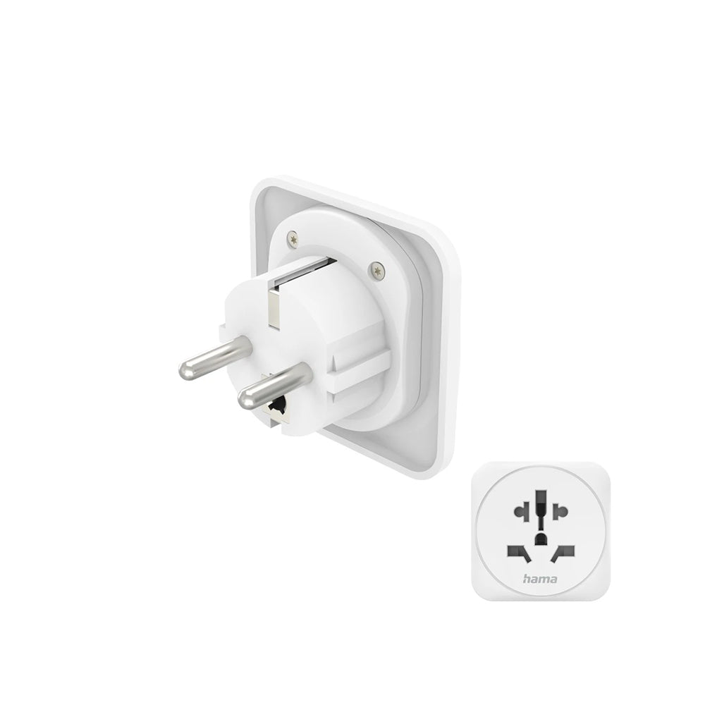 Adaptador Corrente Universal Viagem Branco