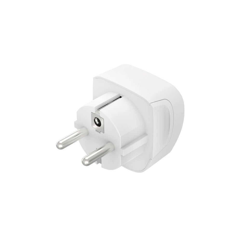 Adaptador Corrente Viagem UK/EURO Type E+ F Branco