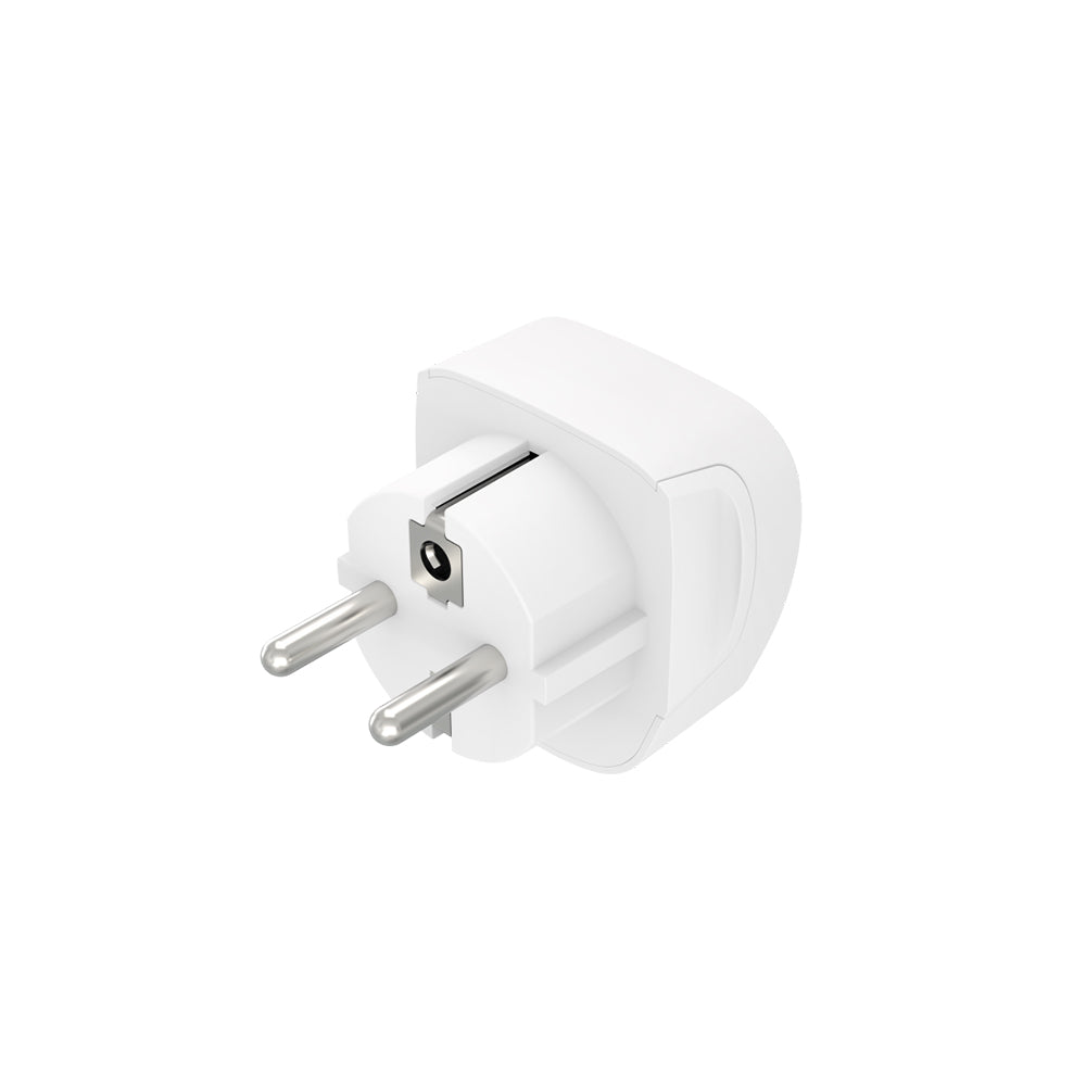 Adaptador Corrente Viagem UK/EURO Type E+ F Branco