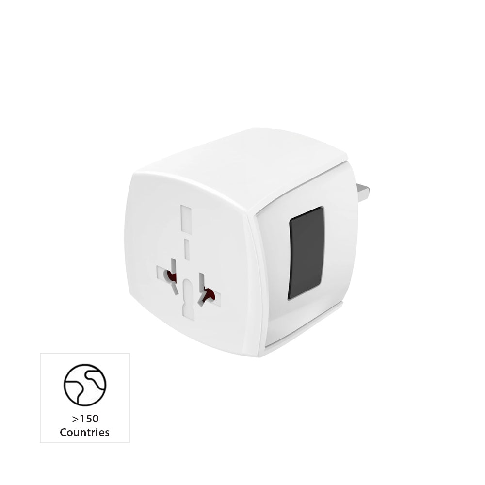 Adaptador Corrente Universal Viagem Muv Micro Branco