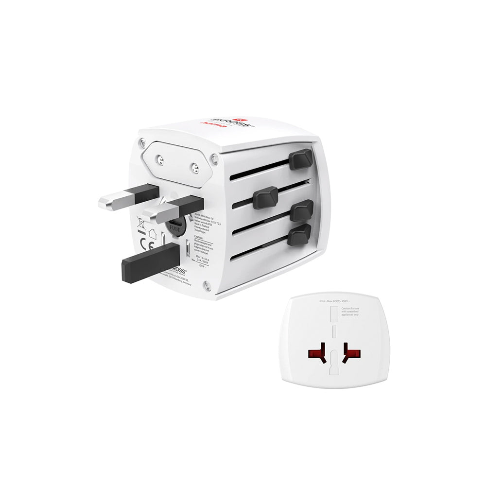 Adaptador Corrente Universal Viagem Muv Micro Branco