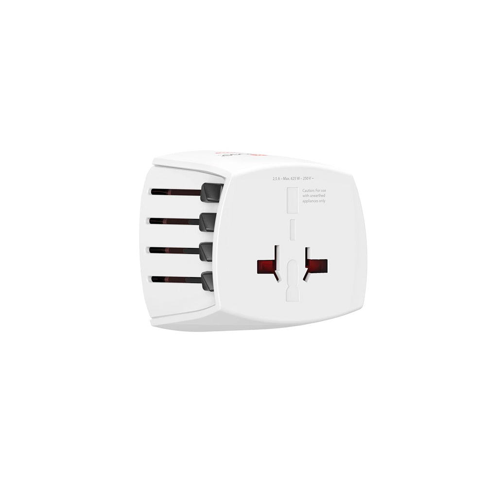 Adaptador Corrente Universal Viagem Muv Micro Branco