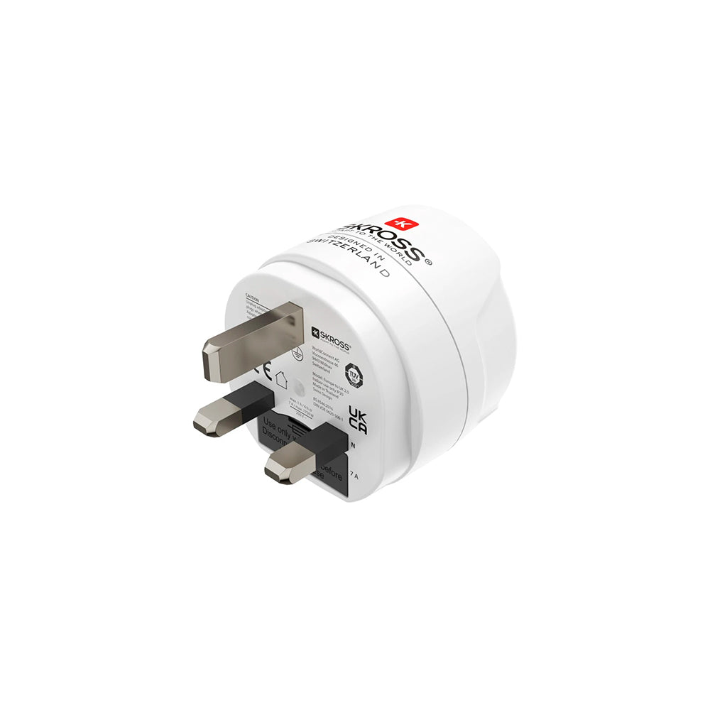 Adaptador Corrente Viagem Type-G Branco