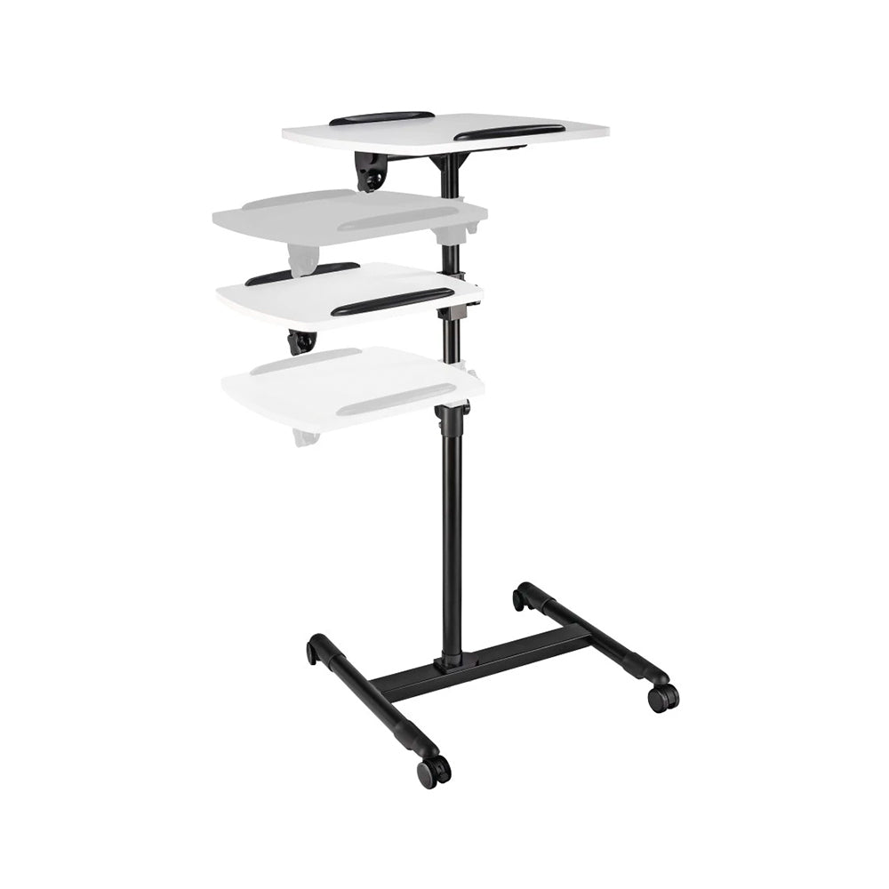 Mesa Apoio Apresentação 42x50/40x35cm 2 Niveis c/Rodas