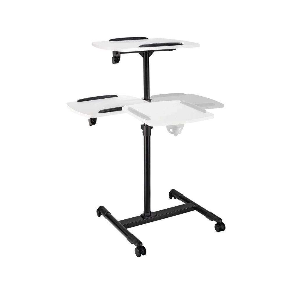 Mesa Apoio Apresentação 42x50/40x35cm 2 Niveis c/Rodas
