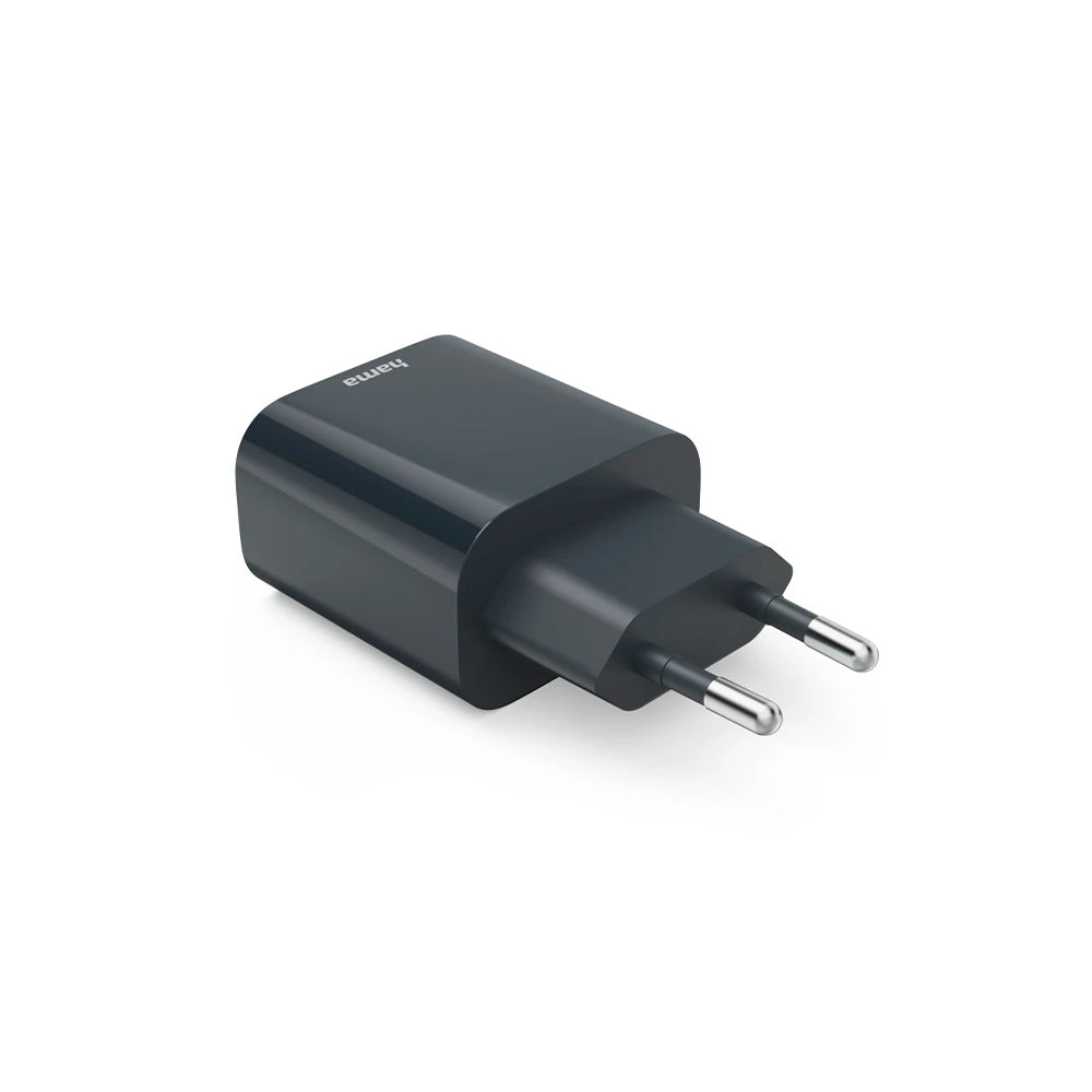 Carregador USB-A + USB-C PD 20W Rápido Cinza