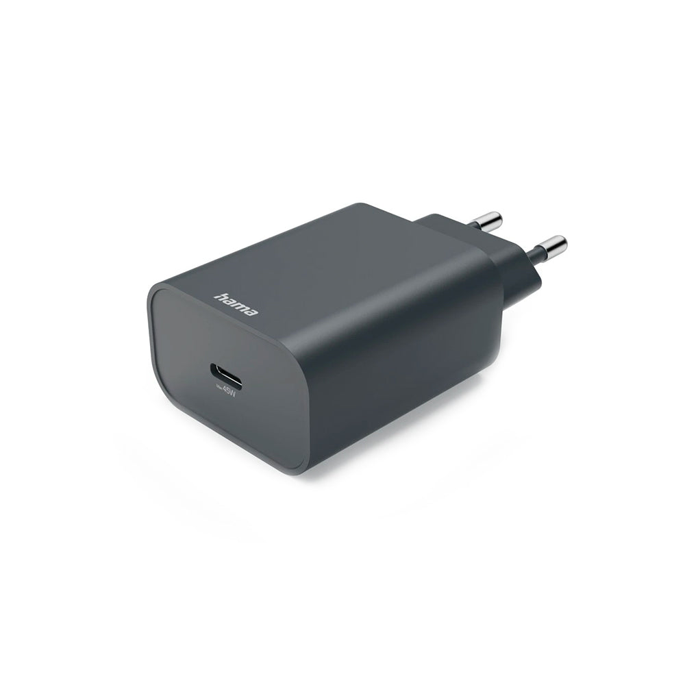 Carregador USB-C PD 45W Rápido Cinza
