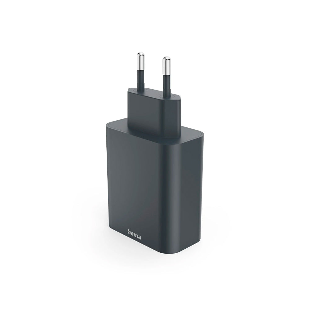 Carregador USB-A + USB-C PD 45W Rápido Cinza