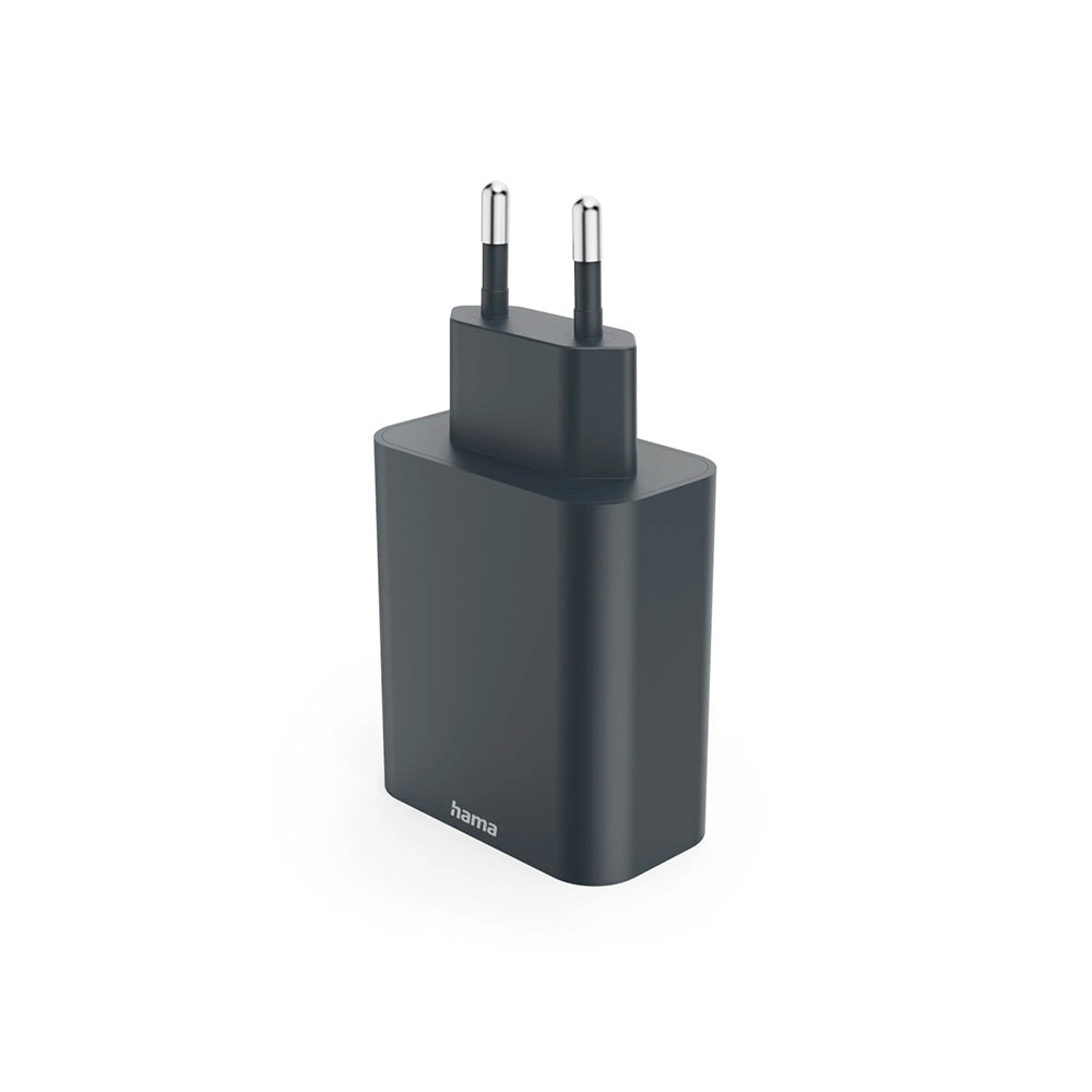 Carregador USB-C 2 Portas+ USB-A 1 Porta PD 65W Rápido Cinza