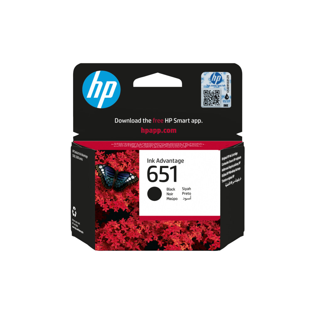 Tinteiro HP 651 Preto C2P10A 600 Pág.