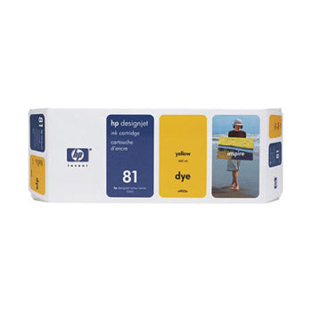 Tinteiro HP 81 Amarelo C4933A 680ml 1000 Pág.