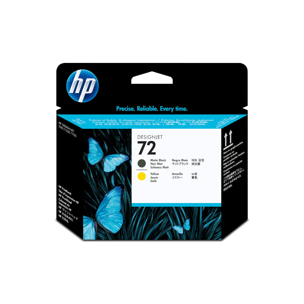Cabeça Impressão HP 72 Preto Matte/Amarelo C9384A