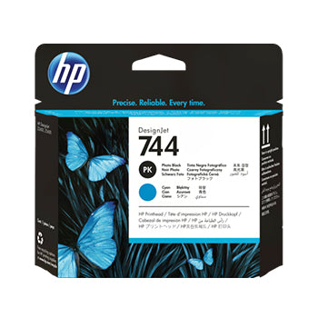 Cabeça Impressão HP 744 Preto/Azul F9J86A