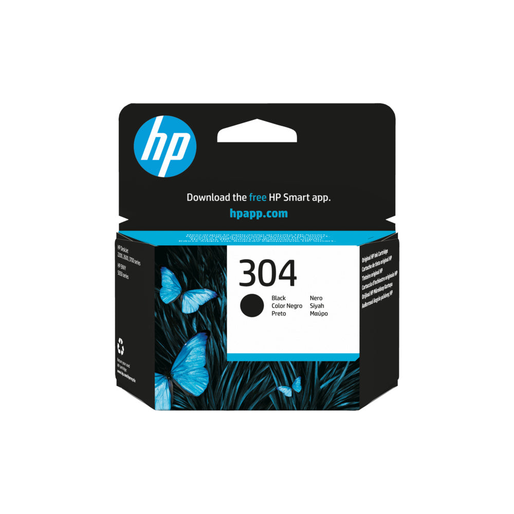 Tinteiro HP 304 Preto N9K06A 4ml 100 Pág.