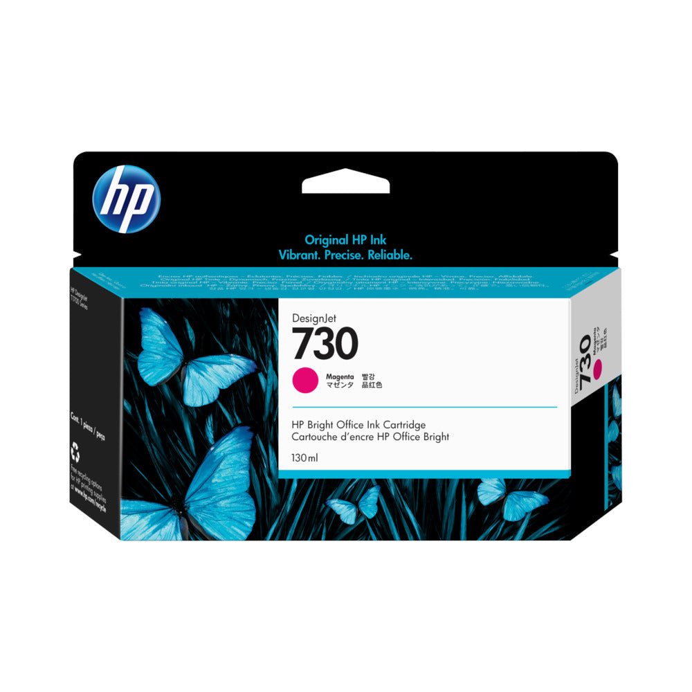 Tinteiro HP 730 Magenta P2V63A 130ml