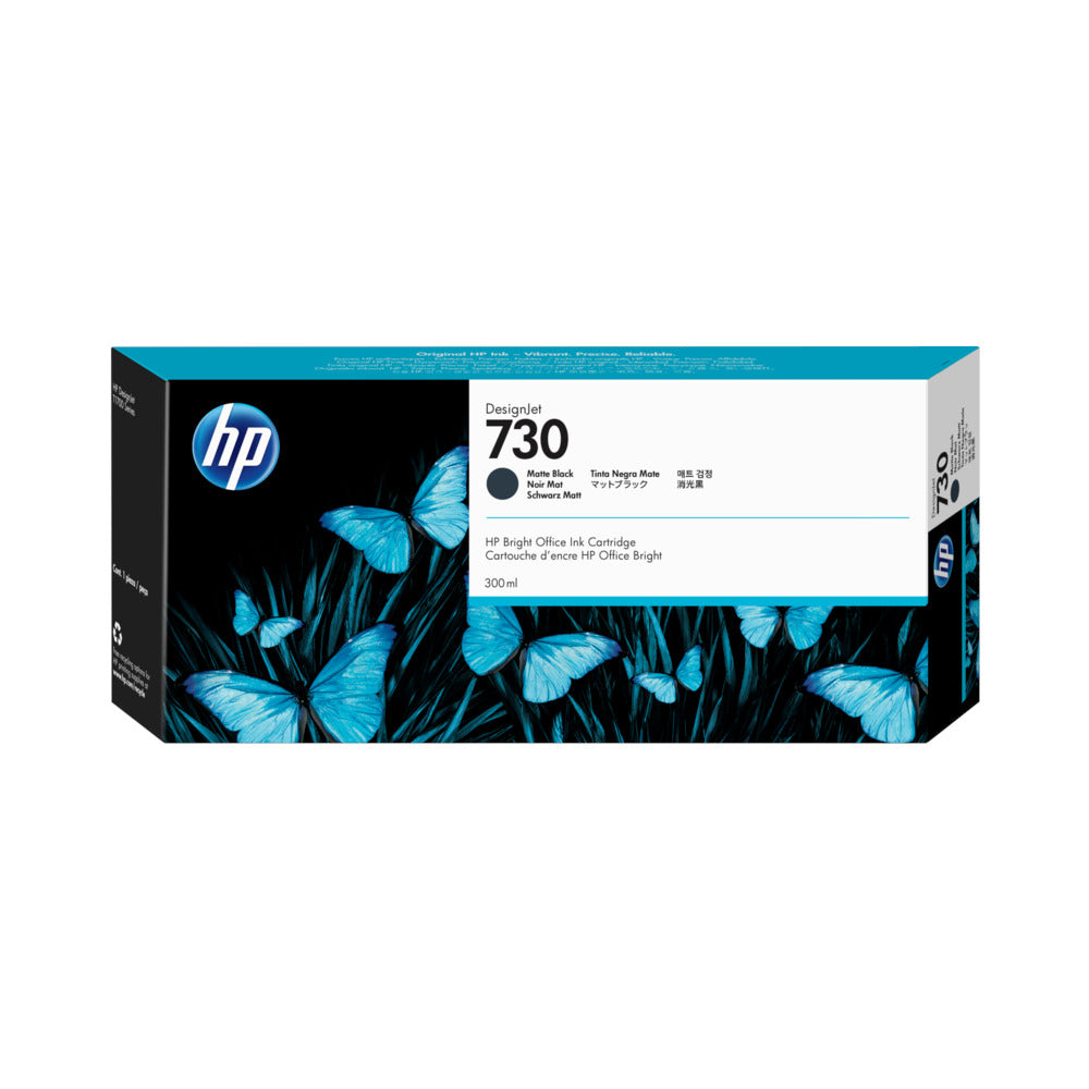 Tinteiro HP 730 Preto Matte P2V71A 300ml