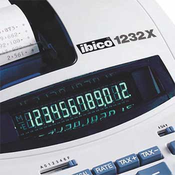 Calculadora Secretária Ibico 1232X 12 Dígitos c/ Fita