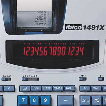 Calculadora Secretária Ibico 1491X 14 Dígitos Térmica