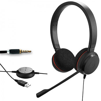 Headset JABRA EVOLVE 30 II UC Stereo 3.5 mm / USB-A Preto