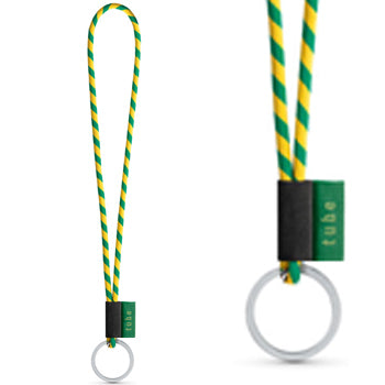 Fita Multiusos Pescoço Tube Long Amarelo/Verde ø8x47cm