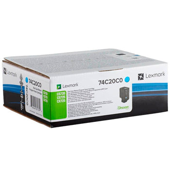 Toner LEXMARK Retorno Azul 74C20C0 3000 Pág.