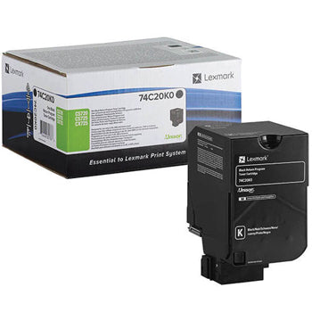 Toner LEXMARK Retorno Preto 74C20K0 3000 Pág.