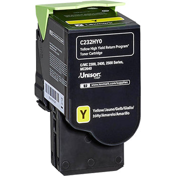 Toner LEXMARK Amarelo C232HY0 2300 Pág.