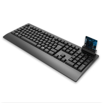 Teclado com Smart Card Reader Cartão Cidadão Preto