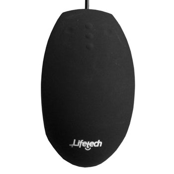Rato com Fio Silicone Higienizável / Lavável Preto