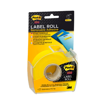 Etiquetas em Rolo Post-it 025,4mmx17,7m Amarelo 1un