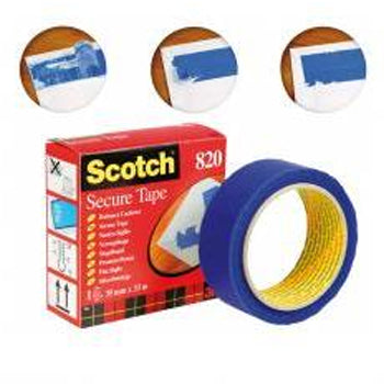 Fita Adesiva Segurança 35mmx33m Azul Postal Confidencial