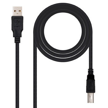 Cabo USB-A 2.0 Macho / USB-B Macho 1,8m