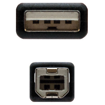 Cabo USB-A 2.0 Macho / USB-B Macho 1,8m