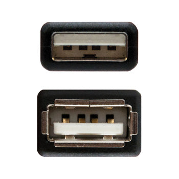 Cabo USB-A 2.0 Macho / Fêmea 1.8m Preto