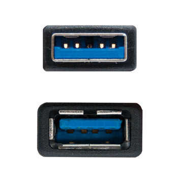 Cabo USB-A 3.0 Macho / Fêmea 2m Preto