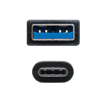 Cabo USB-A 3.1 Macho para USB-C Macho 1m