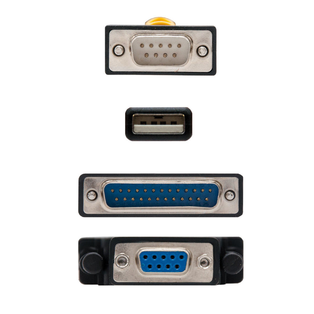 Cabo USB-A Macho / DB9 Macho / DB25 Macho 1,8m